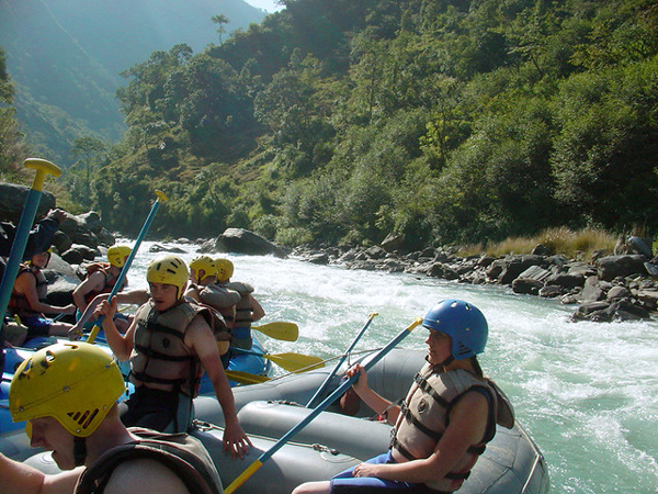 day trip to sukute beach white water rafting in  Bhotekoshi river