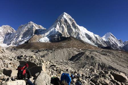 Scenic mountain landscape in the Everest region of Nepal