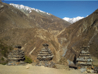 Chhortens-at-Manaslu-Tsum-Trek