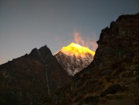 Sunrise in langtang himal