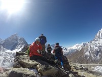 Trekkers Taking Photos at Everest