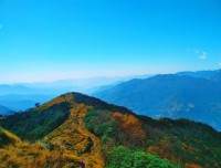 view from mardi himal trekking in nepal