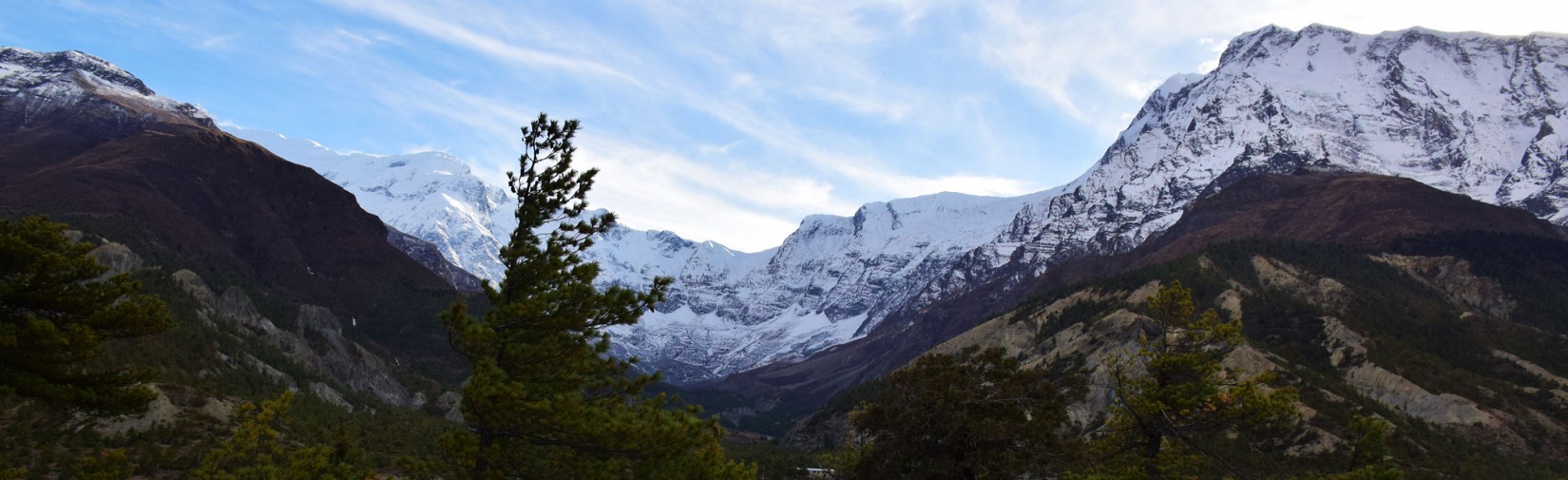 Annapurna Circuit trek photo-Annapurna III-and-Annapurna Iv-seen-from-Humde