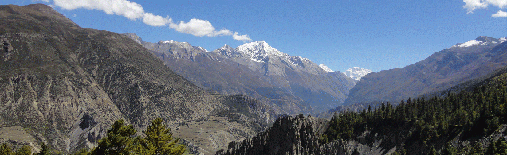 Manang Valley at Annapurna Circuit Trek