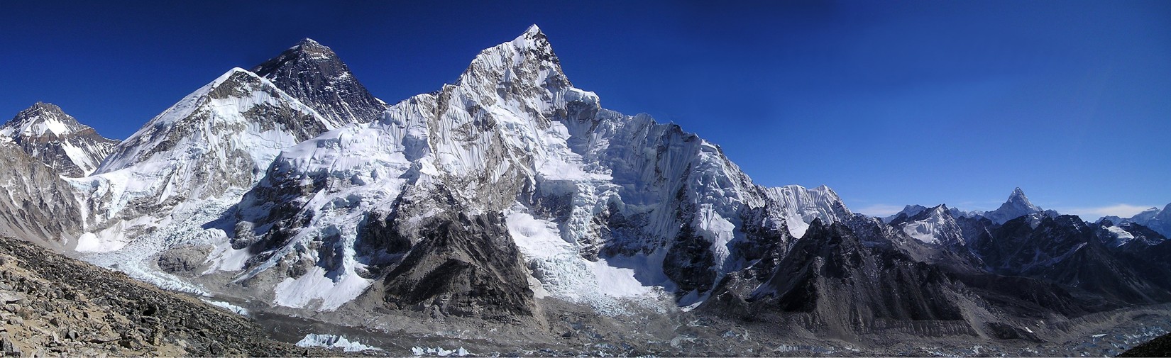 Scenic mountain landscape in the Everest region of Nepal